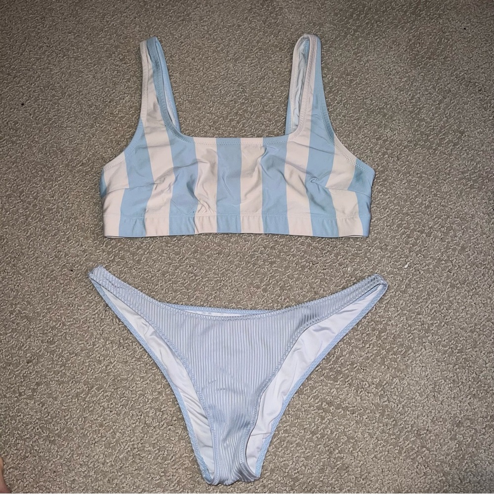 PINK Baby Blue Bikini Set